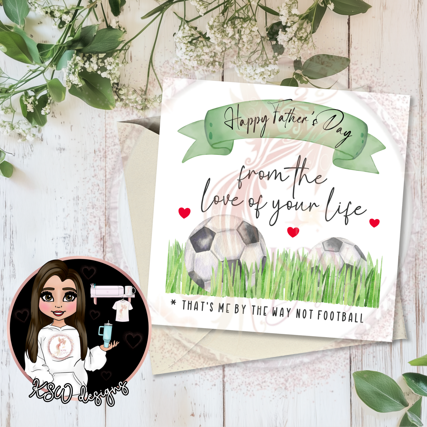 From Love Of Your Life Football Father's Day Card