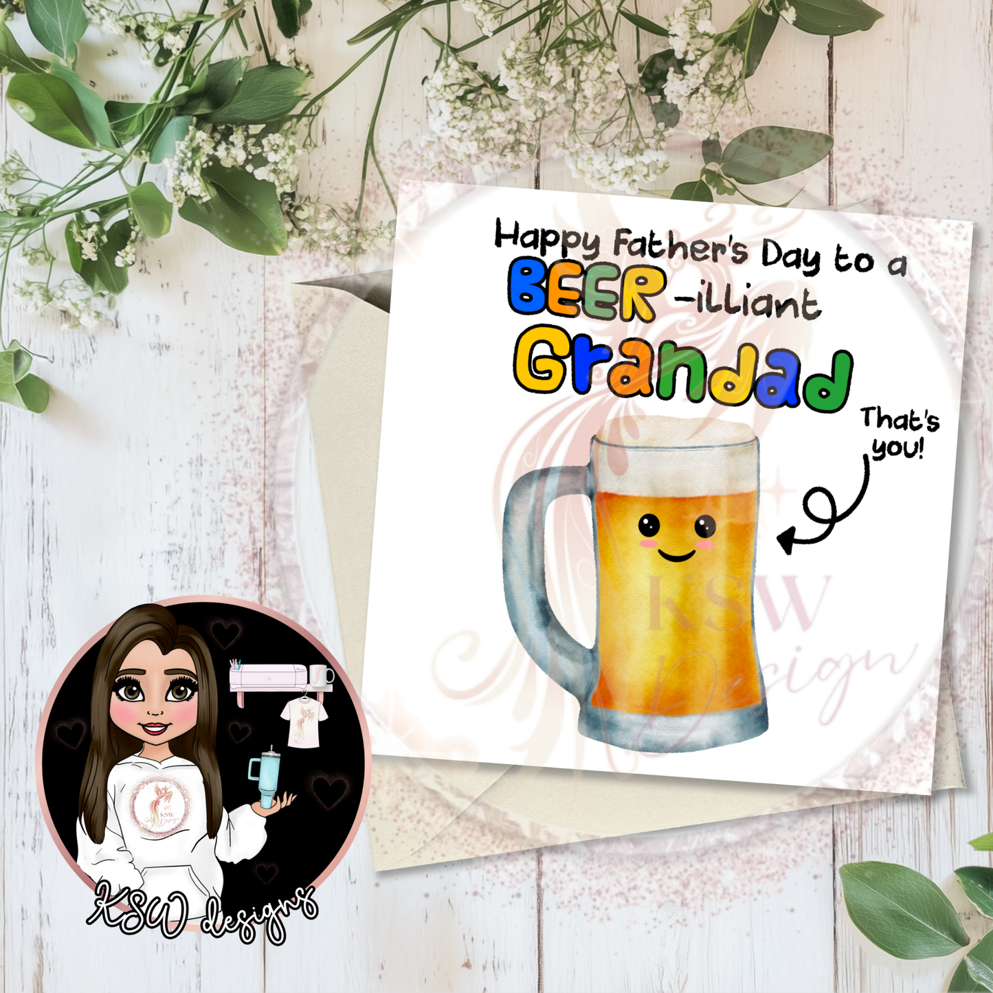 Beer-illiant Father's Day Card