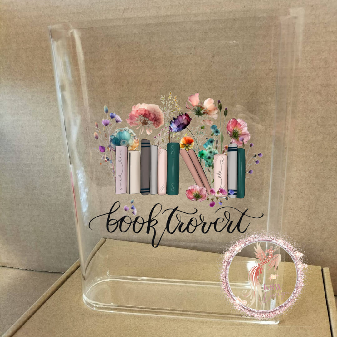 Acrylic Book Shaped Vase