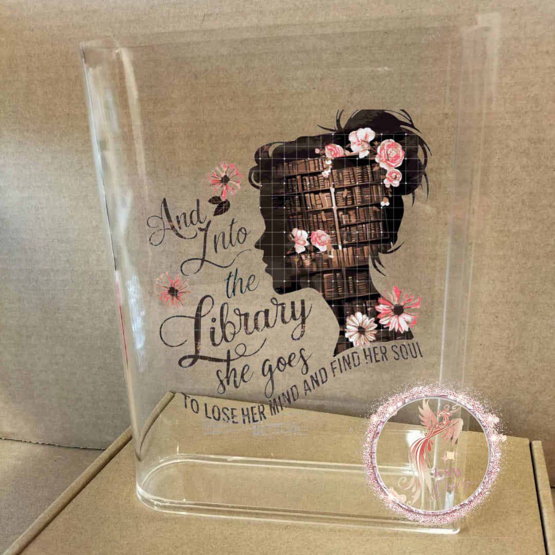 Acrylic Book Shaped Vase