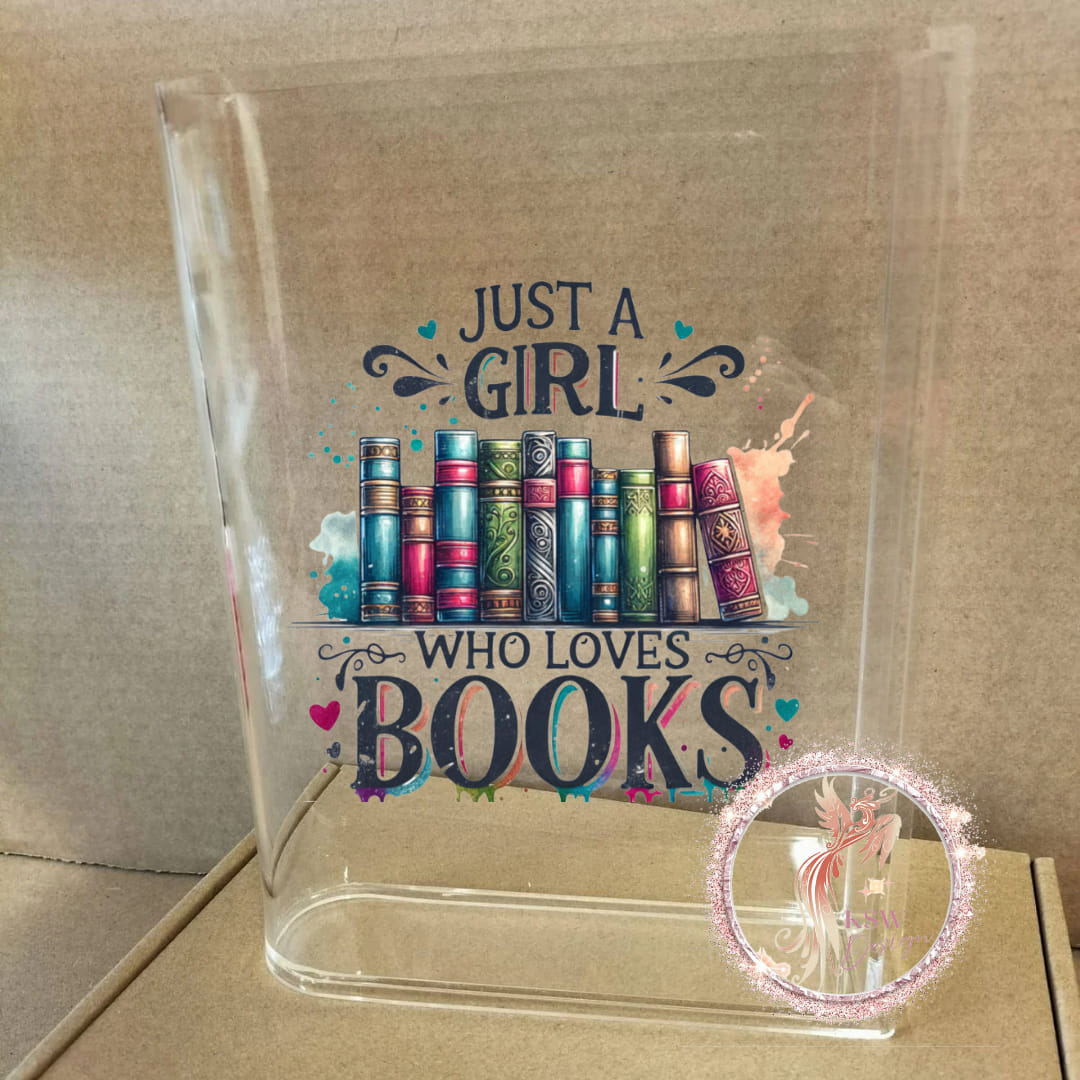 Acrylic Book Shaped Vase