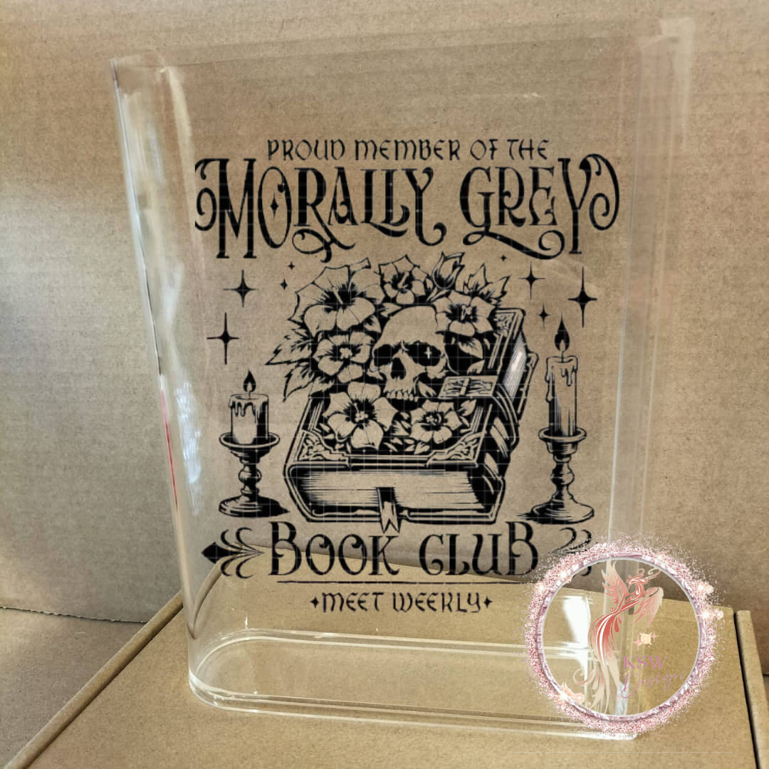 Acrylic Book Shaped Vase
