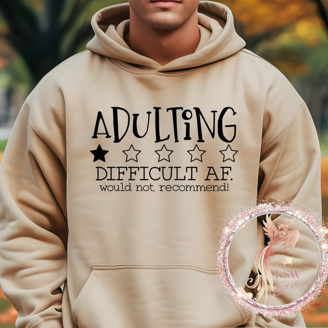 Adulting 1 Star Hoodie