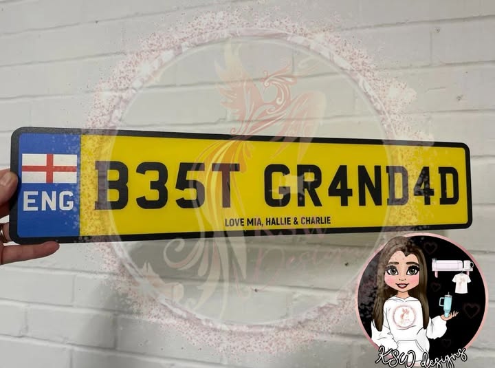 Personalised NOVELTY Number Plate