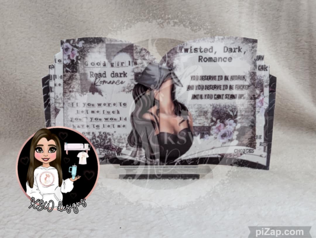 Dark Romance Open Books On Stand
