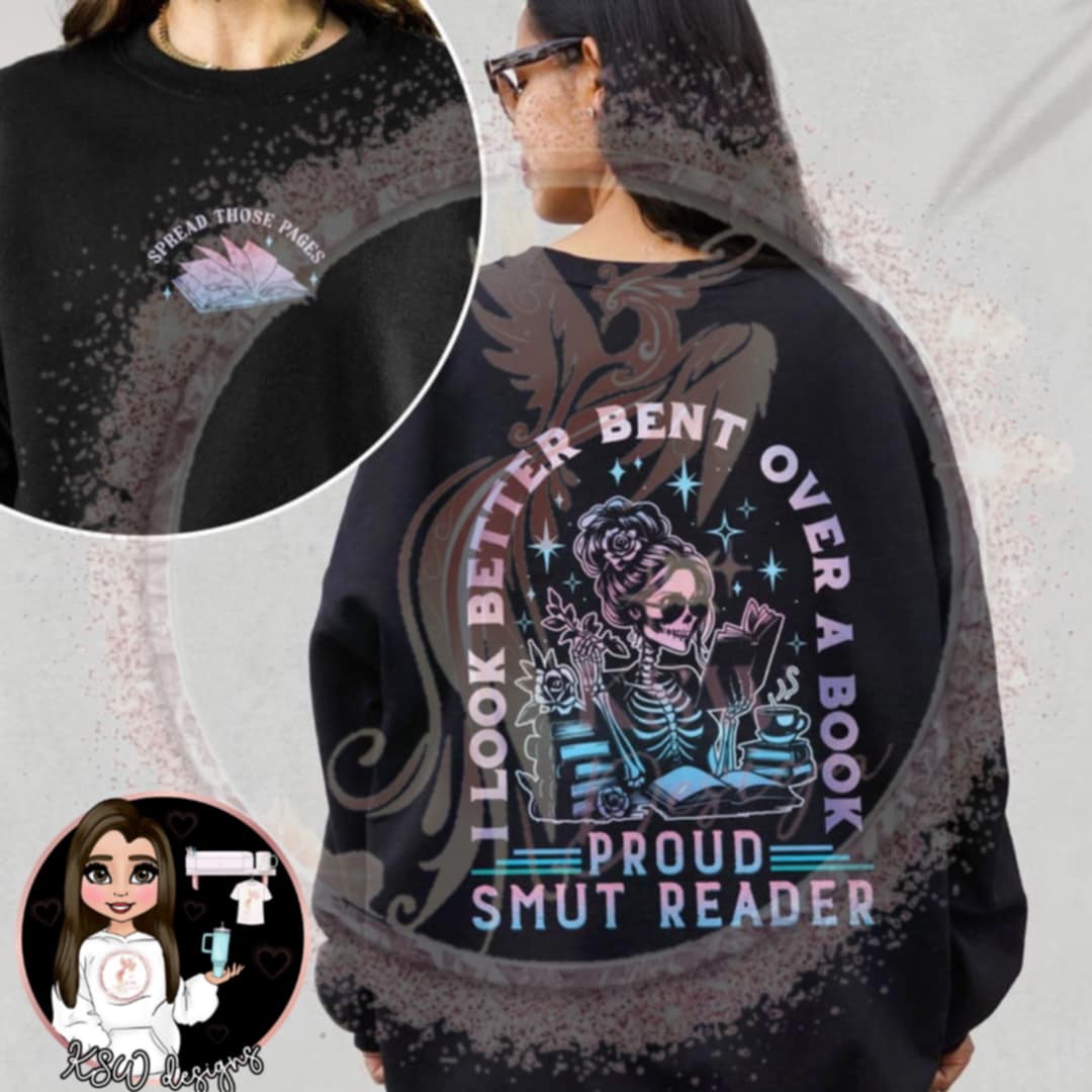 I Look Better Bent Over A Book Cross-Neck Hoodie