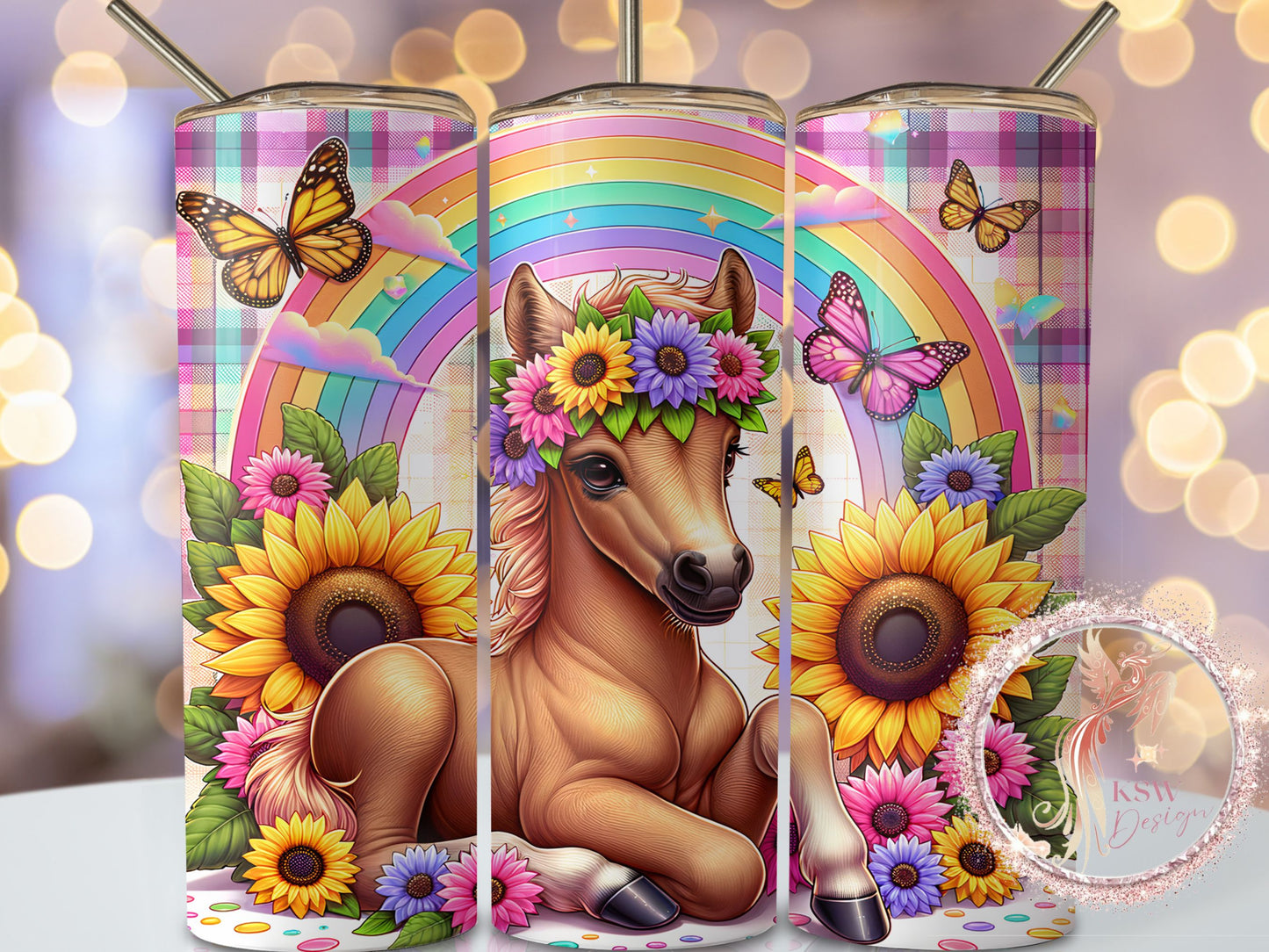 Baby Horse and Rainbow 20oz Tumbler