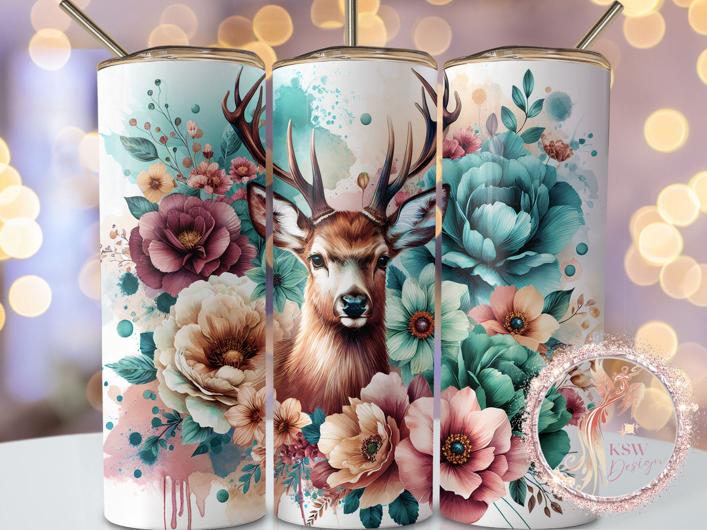 Boho Deer 20oz Tumbler