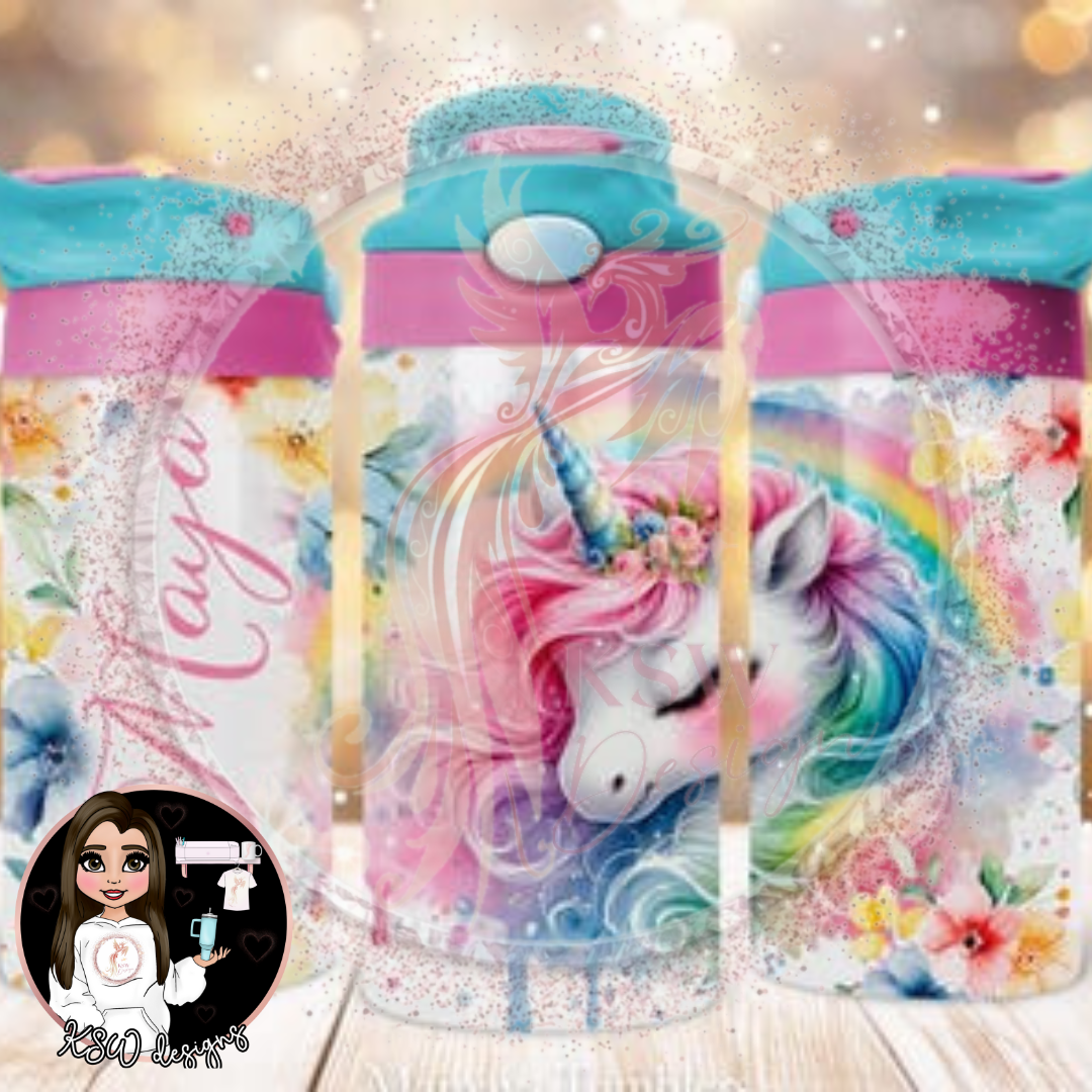 Personalised Kids 12oz Flip Top Tumblers