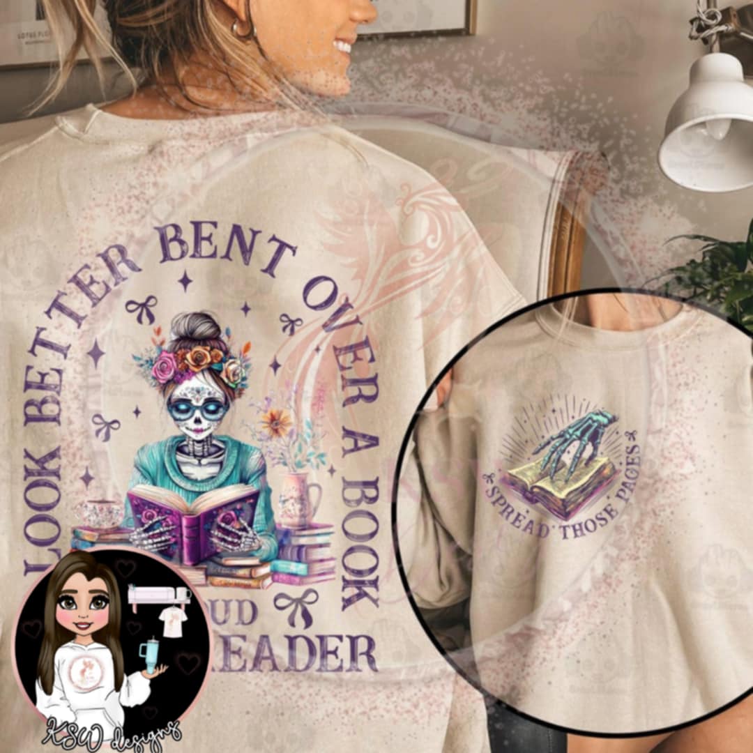 I Look Better Bent Over A Book Cross-Neck Hoodie
