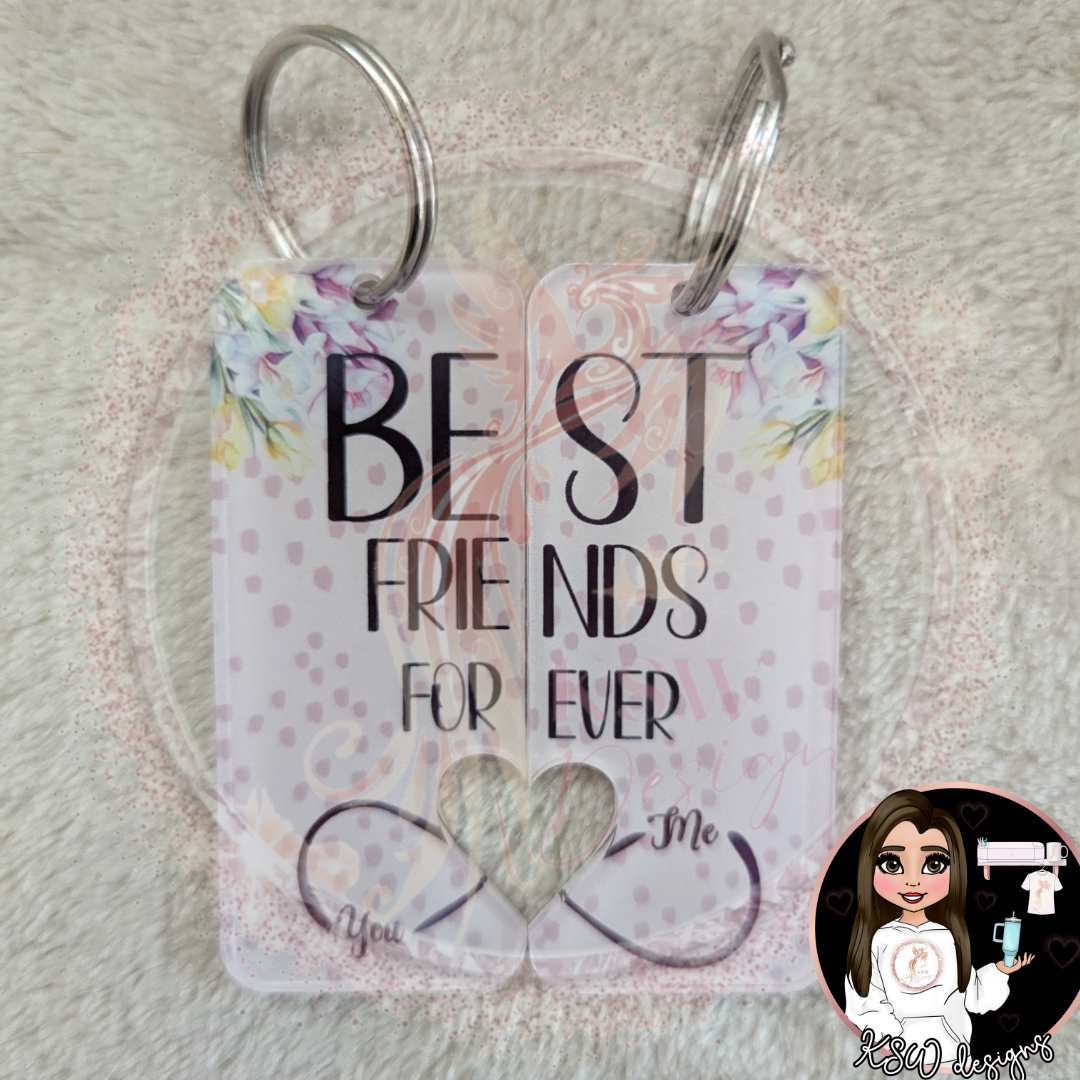 Best Friends Forever Keyring Set