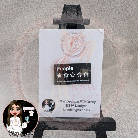 People 1 Star Enamel Pin Badge
