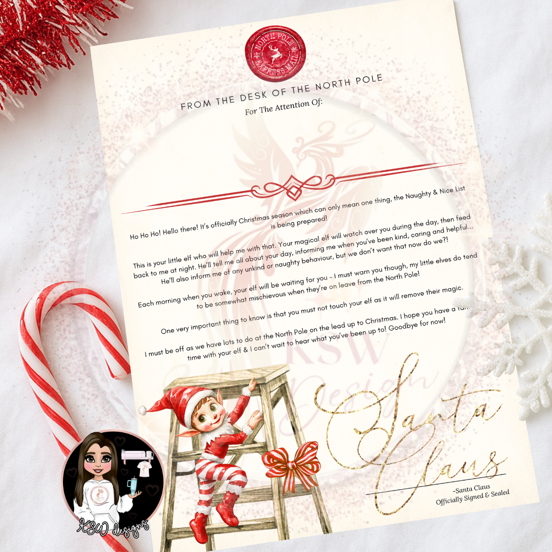 Elf Arrival Letter