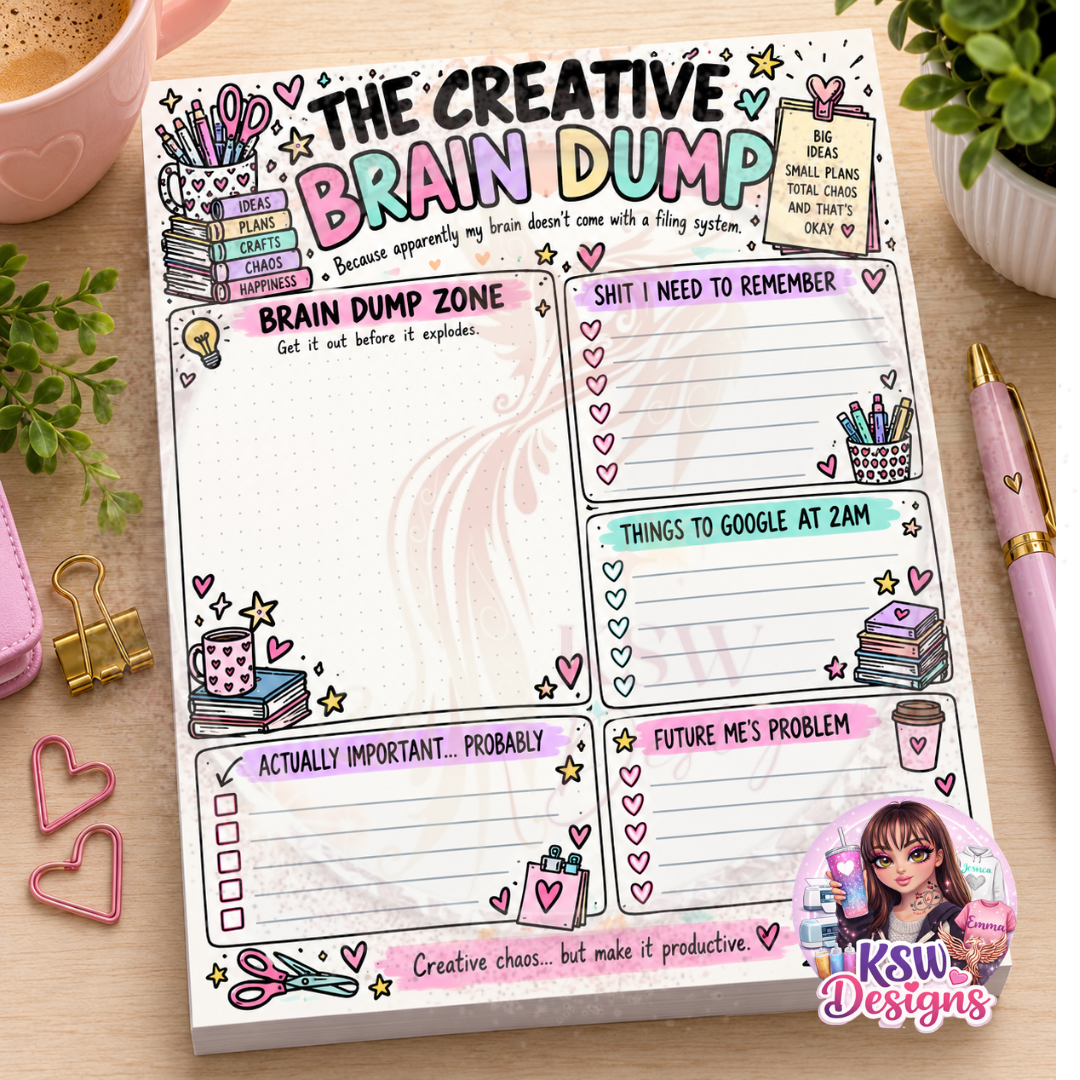 The Creative Brain Dump Notepad | A4 & A5