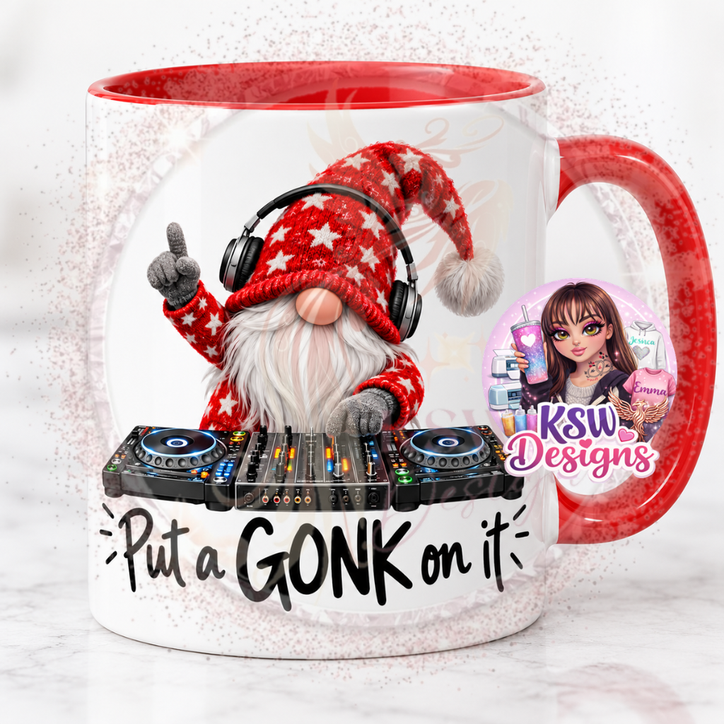 Christmas DJ Gonk Mug – Put a Gonk on It