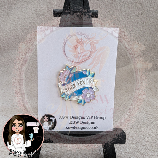 Book Lover Enamel Pin Badge