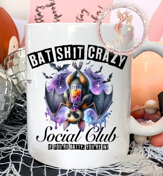 Bat Shit Crazy Social Club Mug