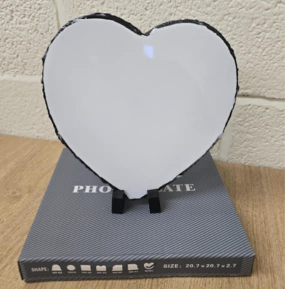 Gloss Photo Slate Heart