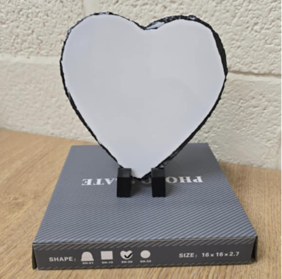 Gloss Photo Slate Heart