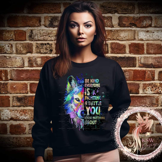 Wolf Be Kind Battle Hoodie