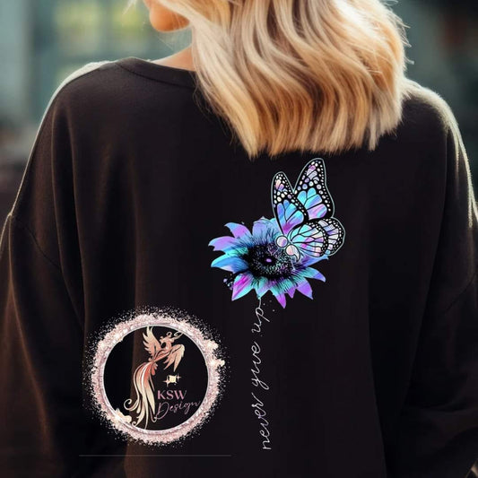 Never Give Up Butterfly Hoodie