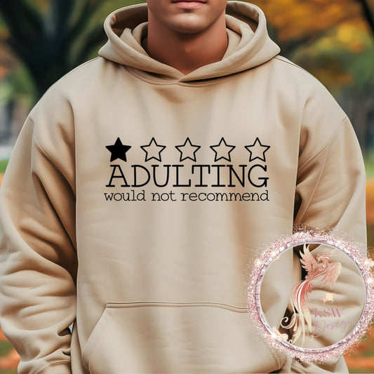 Adulting 1 Star Hoodie