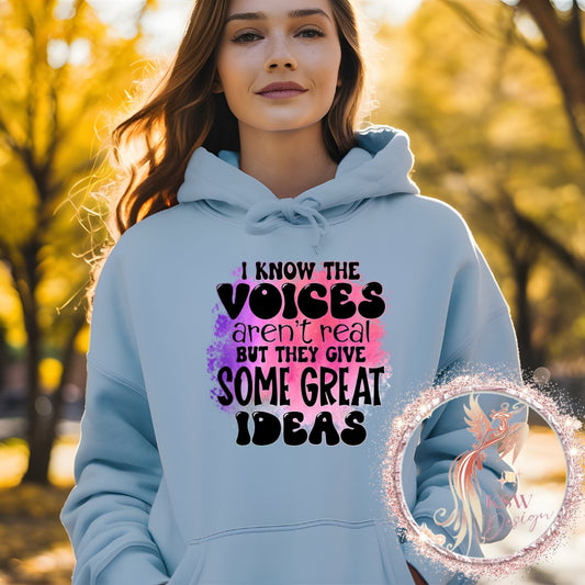 I Know The Voices Hoodie
