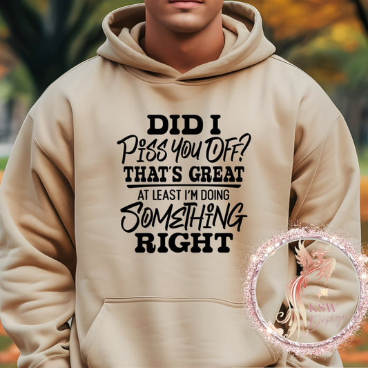Did I Piss You Off Hoodie