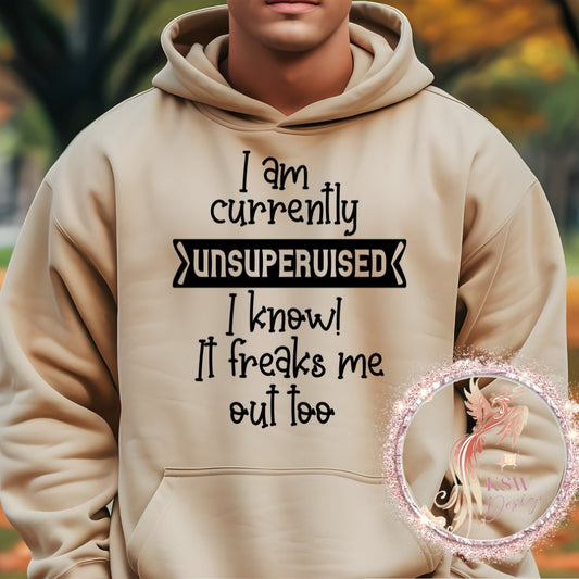 I Am Currently Unsupervised Hoodie