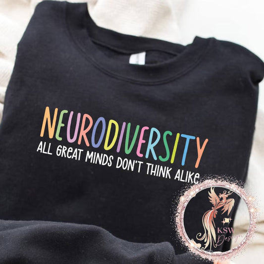 Neurodiversity All Great Minds Hoodie