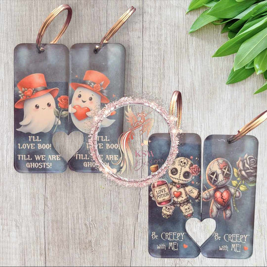 Gothic Keyring Heart Sets