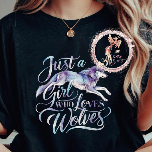 Just A Girl Who Loves Wolves Hoodie