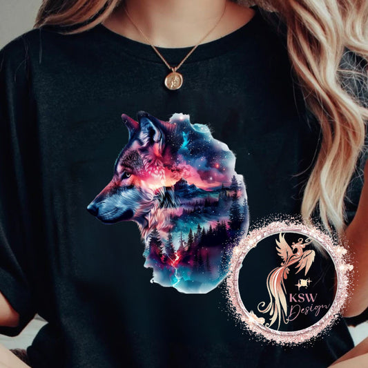 Wolf Forest Scene Hoodie