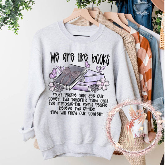 We Are Like Books Hoodie