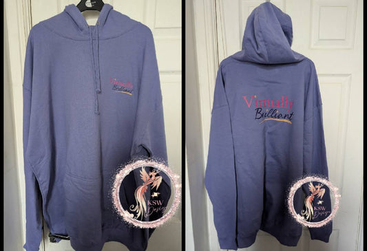 Business Logo Zip-Up Hoodie S-XXL