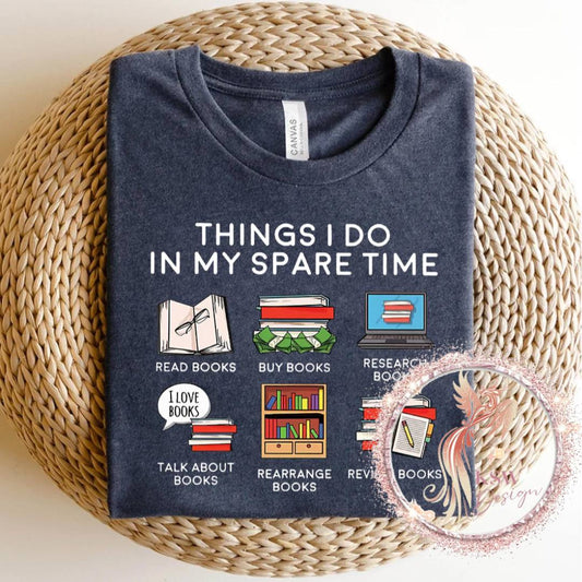 Things I Do In My Spare Time Books Hoodie