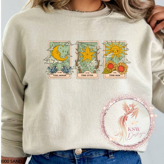 The Moon The Star The Sun Tarot Hoodie