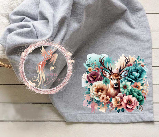 Boho Deer Blanket