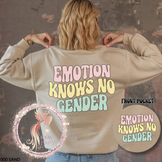 Emotion Knows No Gender Pastel Hoodie