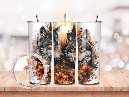 Autumn Wolf 20oz Tumbler