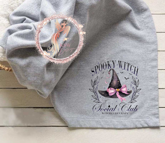 Spooky Witch Social Club Blanket