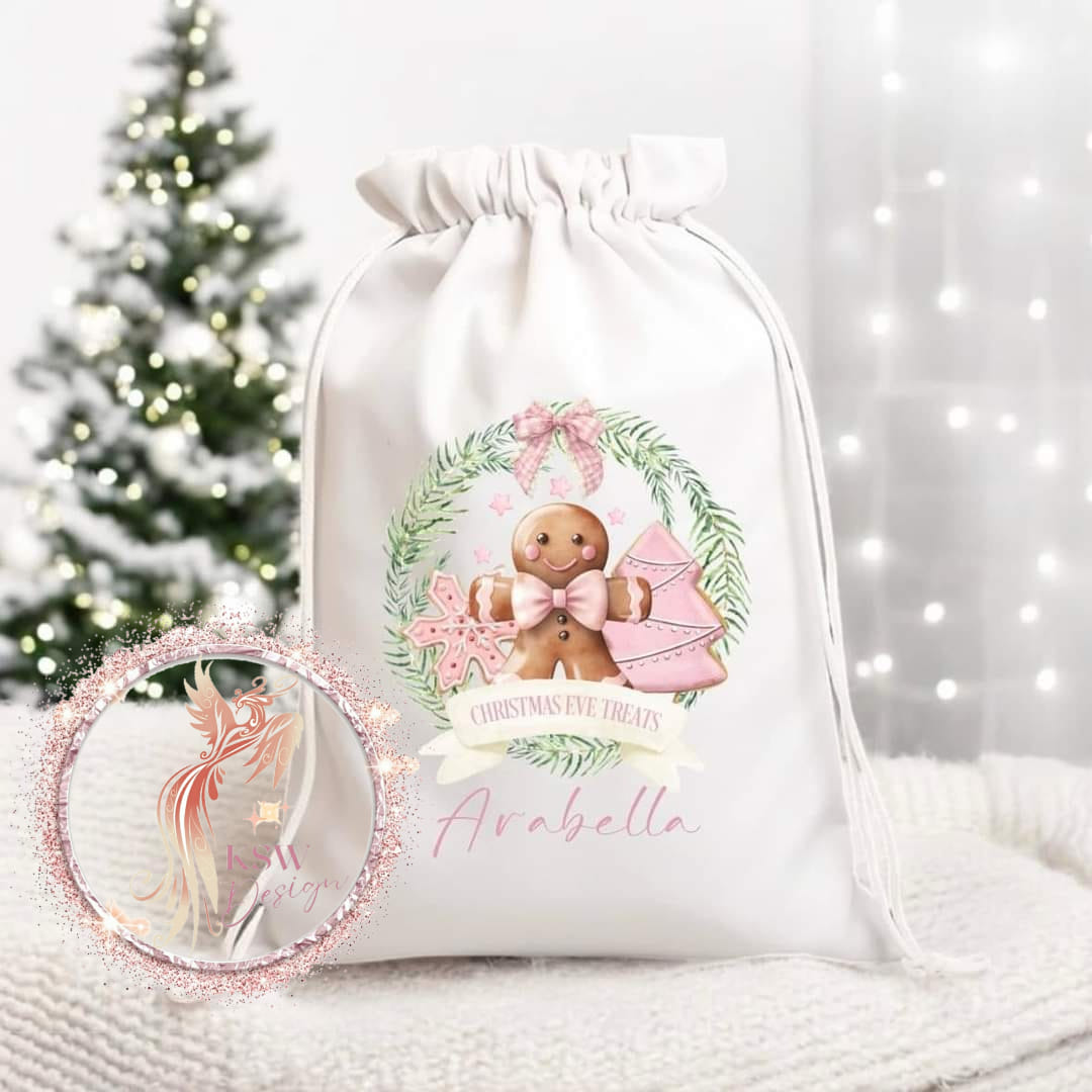 Personalised Christmas Eve Treat Bag