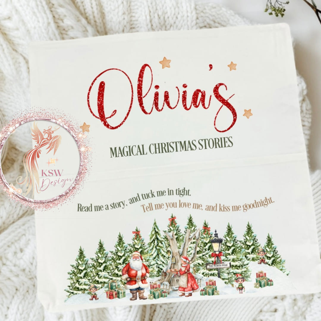Magical Christmas Stories Pocket Cushion - Personalised