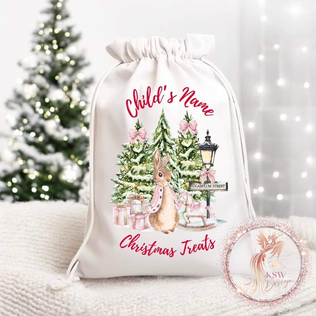 Personalised Christmas Eve Treat Bag