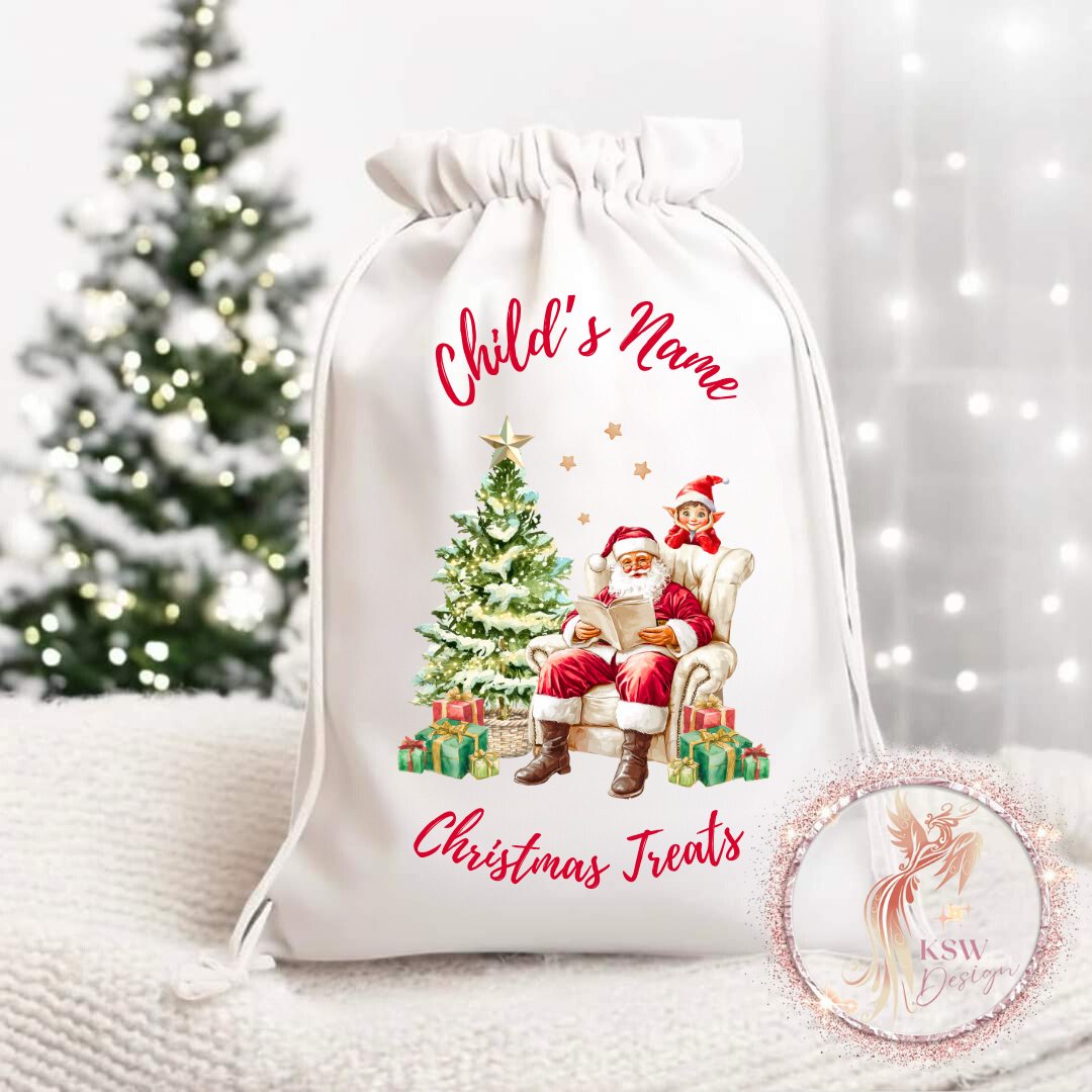 Personalised Christmas Eve Treat Bag