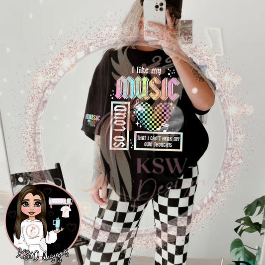 Music So Loud T-Shirt 4XL - 5XL