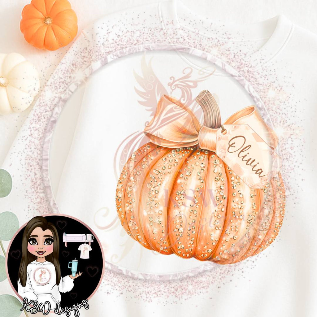 Sparkle Pumpkin T-Shirt S-2XL