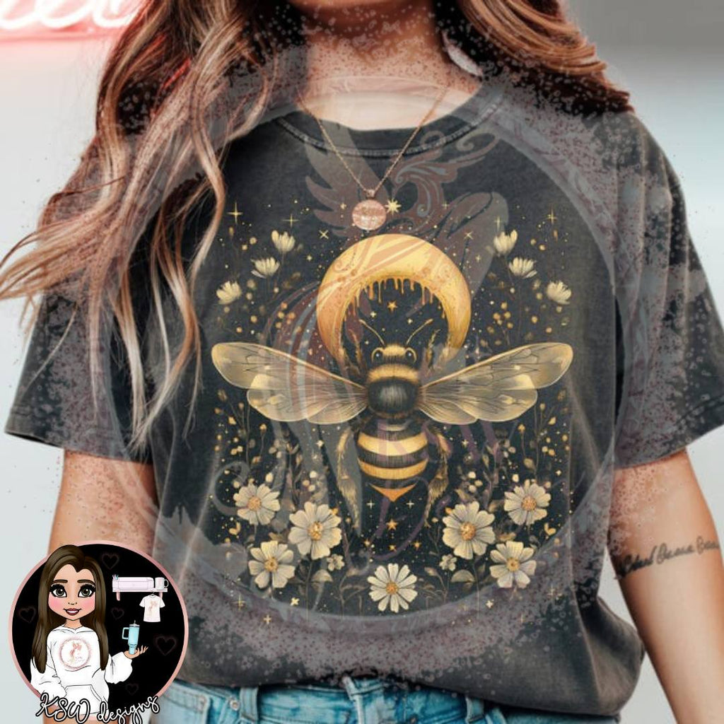 Mystic Crescent Bee & Daisies Celestial Hoodie