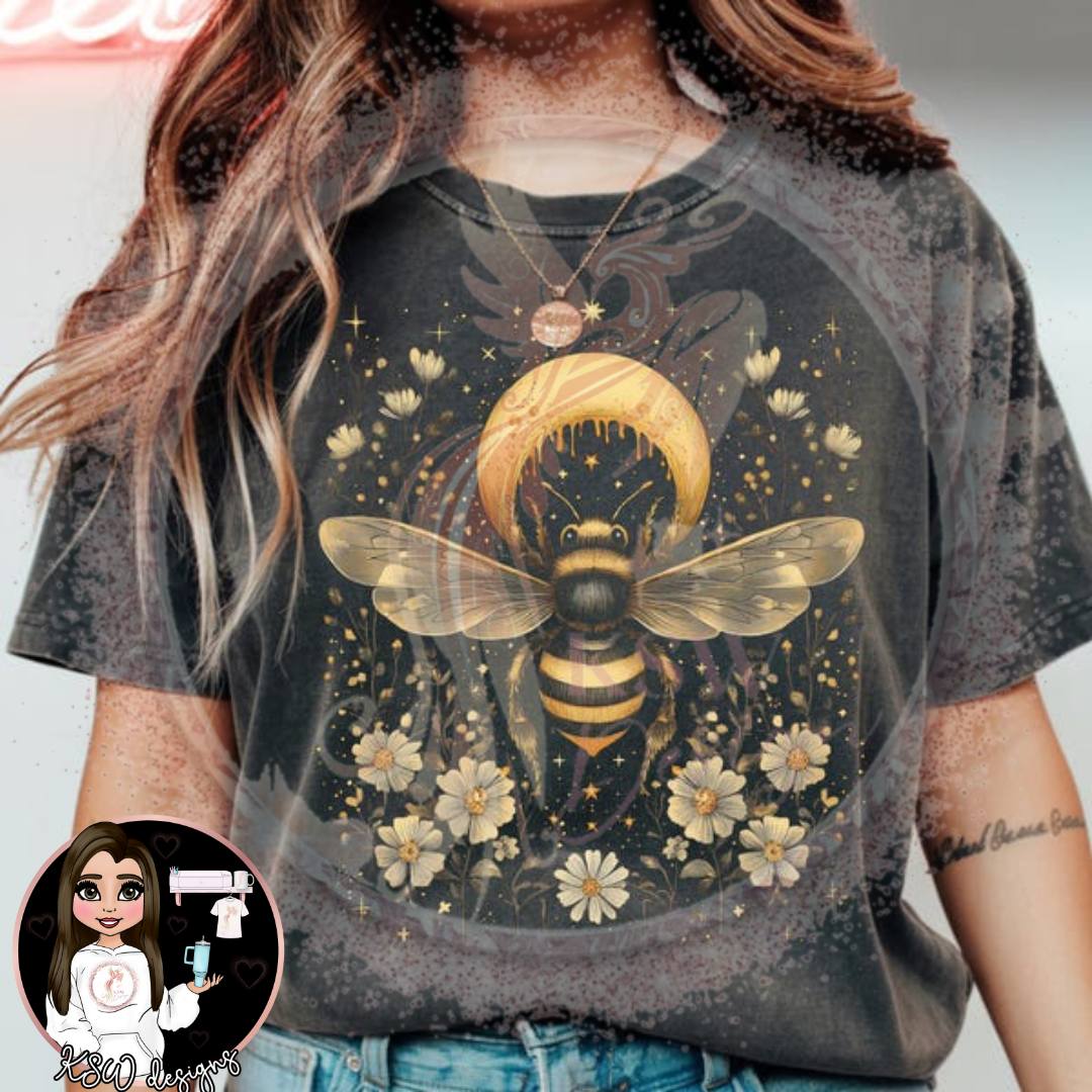 Mystic Crescent Bee & Daisies Celestial Hoodie