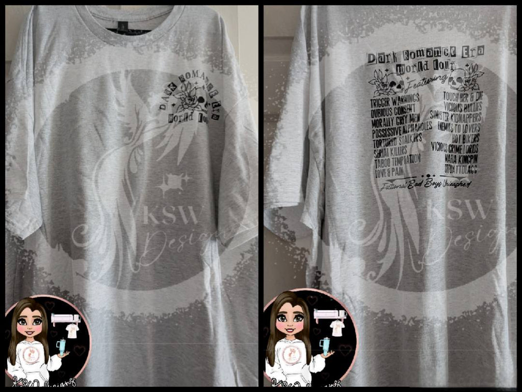 Dark Romance Era T-Shirt – World Tour Graphic Tee | Bookish Gothic Shirt